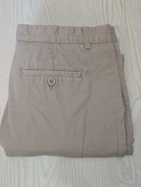 John Ashford Tan Chino Pants with Button-Back Pocket